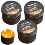 Survival-Kerzen mit langer Brenndauer, 3 Dochte, 36 Stunden Notkerze in Blechdose, großartige Lichtquelle für Katastrophenvorsorge, Überleben, Camping und Beruhigung