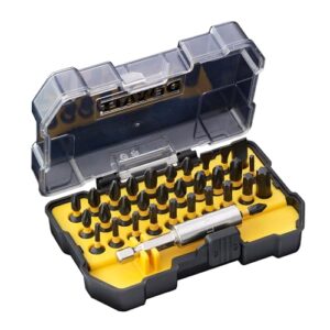 Dewalt 32-tlg. Extreme Flextorq Schrauberbit Set DT70523T (25 mm Bits zum Einsatz in Schlagschraubern geeignet, für Schraubkopfprofile Phillips, Pozidriv, Torx sowie Schlitz, inkl. magn. Bithalter)