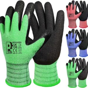 PROGANDA 3 Paare Gartenhandschuhe Arbeitshandschuhe Atmungsaktiv Bequem für Mehrzweck