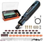 Gbformat Akku Multifunktionswerkzeug Rotationswerkzeuge Multifunktionswerkzeuge Polierwerkzeug, Gravierstift Kabellos Gravur Werkzeug Kit für Schleifen/Reinigen/Polieren/Bohren/Fräsen/Gravieren