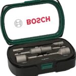 Bosch 6tlg. Steckschlüssel Set (1/4 Zoll Sechskantschaft, Ø 6-13 mm, Zubehör Bohrschrauber)