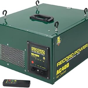 Record Power AC400 Drei-Phasen-Luftfilter mit Fernbedienung.