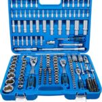 BGS 2245 | Steckschlüssel-Satz Sechskant | 192-tlg. | Antrieb 6,3 mm (1/4") / 10 mm (3/8") / 12,5 mm (1/2") | Zollgrößen | inkl. Koffer