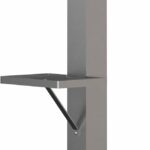 Four & More Wasserzapfsäule Modell "LEILANI" Wassersäule für den Garten mit Außenwasserhahn Wasserhahn mit Ablage und Anschluss für Garten, Terasse oder den Pool-Bereich