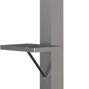 Four & More Wasserzapfsäule Modell "LEILANI" Wassersäule für den Garten mit Außenwasserhahn Wasserhahn mit Ablage und Anschluss für Garten, Terasse oder den Pool-Bereich