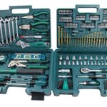 Brüder Mannesmann Werkzeugkoffer, 176-teilig - Werkzeugset mit Werkzeug aus Chrom-Vanadium-Stahl - inkl. Bohrersatz, Zangen, Hammer, Umschaltknarre, Schraubendreher, Steckschlüssel & Bits | M29086