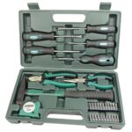 Brüder Mannesmann Green Line Werkzeugkoffer 31-tlg., kompaktes Set für Heimwerker, Haushalt und DIY-Projekte, ideal für Reparaturen und Montage | M29031