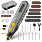 Enventor 4V Mini Multifunktionswerkzeug Akku, Rotationswerkzeug-Set, 5 Variable Geschwindigkeiten, 5000-25000 RPM, 104-tlg Zubehör zum Schnitzen, Schleifen, Polieren, Schneiden, Bohren