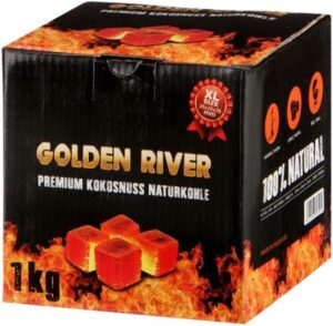 Kohle Golden River premium kokosnuss naturkohle XL