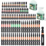 Toobeet 89tlg. Impact Schraubendreher Bits Set,25/50 mm Magnetischen S2 Stahl (Torx/PH/PZ/SL/Hex) Schlagfeste Schrauber Bitsatz für Schlagwerkzeuge mit 1 (60mm) Langem Bithalter inkl. Aufbewah Ungsbox