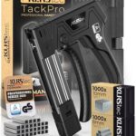 KLRStec Professional Handtacker Set – Innovative Tackerpistole mit Fingerzug – Holztacker & Möbeltacker – Staple Gun inkl. 2000 Tackerklammern Typ D & T – Ergonomisch, robust & langlebig