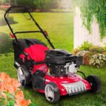 BRAST® Benzin Rasenmäher mit Antrieb | 3,5kW (4,76PS)-5,2kW(7PS) | 46-51cm Schnittbreite | viele Modelle | TÜV | 4 Takt OHV Motor | 30-80mm Schnitthöhe | 60L Fangkorb | Stahlgehäuse | RED LINE 4,76PS