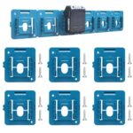 SWNKDG 6 Stücke Batteriehalter Für Makita 14.4-18V,akkuhalter Wandhalterung Geeignet für Makita BL1860 BL1850 BL1840 BL1830(mit 12 Schrauben)