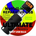 PC Notfall Reparatur Datenrettung Sicherung boot USB Stick für WINDOWS XP 7 8 10 11