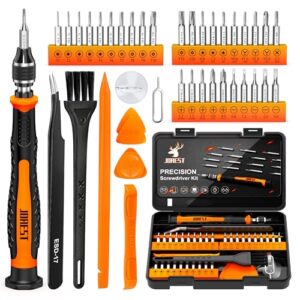 JOREST 40Pcs Feinmechaniker Schraubendreher Set, Mini Werkzeug Kit mit Torx T1 T2 T3 T4 T5, TR6 T7 T8 T9 T10 T15, Triwing Y00, Stern P2 P5, -1.0/2.0, usw, für Switch, PS4, Laptop, Xbox, Brillen, Uhren
