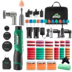 BATOCA S6 Mini Akku Poliermaschine,Profiset für Detailing und Lackpflege,12V Auto Polieren,DA&RO Polier Maschine,Polierer Puffer für Motorräder,1000-5000RPM&4200-21000RPM,25mm/50mm/75mm Schleifplatten