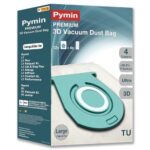 Pymin 12 Staubsaugerbeutel für Miele TU Guard L1 / Guard S1 / CO Guard M1 Staubsauger, große Kapazität, Ersatz-Staubbeutel, 4 Motorschutzfilter