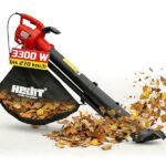 Hecht Laubsauger Elektro – 3300 Watt - Mit Häcksler 10:1 – Großer 45 L Fangsack –Leichte 3,2 kg - 270 km/h - Leichter, Leiser Garten Laub Sauger mit Rädern und Tragegurt