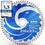 FALKENWALD® Kreissägeblatt 216x30 mm (Akku) Sägeblatt für Kappsäge, Tischkreissäge und Handkreissäge - Sägeblatt 216 mm (Multi) - Kompatibel mit Bosch Tischkreissäge GTS 635-216, Bosch PCM 8