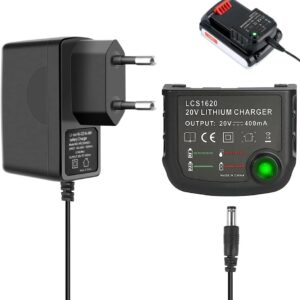 18V/20V Ladegerät Kompatibel mit Black & Decker, XPJBKC Lithium-Akku Ladegerät für Black und Decker LBXR20, LBXR20-OPE, LB20, LBX20, LBX4020, LB2X4020, LBXR2020-OPE, LB2X3020-OPE, LBXR20BT