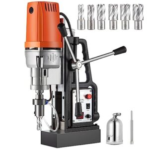 MD50 50 mm magnetisches Bohrmaschinen-Set, 1680 W, elektrische Tischbohrmaschine, 2900 lbs Magnetkraft mit HSS-Ringschneider-Bits(MD50 7PCS)