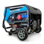 DeTec. Benzin Stromgenerator 15 PS mit Elektrostart | mobiler Stromerzeuger 400V + 2x 230V 6,5kW | 3-Phasen Starkstrom Generator | 4-Takt Benzinmotor 420ccm | Stromaggregat leise 93dB(A)