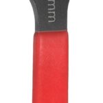 QUARKZMAN 30 mm Einseitiger Offener Maulschlüssel Metrisch 15 Grad Abgewinkelter U-Förmiger Gabelschlüssel Flacher Kopf Geschwärzter Schraubenschlüssel mit Rotem Griff Für Autoreparatur