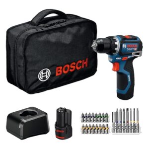 Bosch Professional 12V System Akku-Bohrschrauber GSR 12V-32 (Advanced KickBack Control, bürstenloser Motor, inkl. 2,0-Ah-Akku, GAL12V-20, Zubehör, Pick-and-Click-Einlage, Werkzeugtasche)