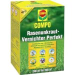 COMPO Rasen Unkrautvernichter Perfekt, Vernichtung von schwerbekämpfbaren Unkräutern, Konzentrat, 200 ml (200²)