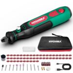 HYCHIKA 3,6V Akku Multifunktionswerkzeug Kit - 77-teiliges Zubehör für Bohren, Schleifen, Polieren, Gravieren，Mini Rotationswerkzeug mit regelbarer Geschwindigkeit und USB-C-Ladung.