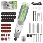 WORKPRO Akku Multifunktionswerkzeug 3,6 V, Kabellose Mini Schleifmaschine, Multifunktions-Rotationswerkzeug mit 70 Zubehörteilen, 3 Geschwindigkeiten, zum Schneiden, Schleifen, Gravieren, Bohren