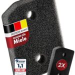 Premium Sockelfilter passend für Miele T1 9164761-2x Filter für Wäschetrockner- & Wärmepumpentrockner - 207 x 157 x 30mm - Schwammfilter Filtermatte für Active, EditionEco, Silence, SpeedCare, uvm.