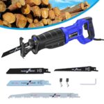 900W Stichsäge Variable Geschwindigkeit Holz Metall Multi-Material-Schneiden Corded Handheld Säge mit 5 Klinge Max Schneiden 115mm Dicke Holz 2800rpm