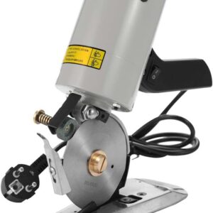 Weytoll Elektrischer rotierender Stoffschneider, leichter und leiser Stoffschneider, Klingendurchmesser 90 mm/3,54 Zoll, maximale Schnittstärke 30 mm/1,18 Zoll