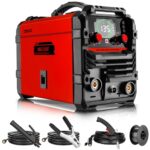 MIG Schweißgerät 135Amp: DEKOPRO 220 Volt Flusskern MIG/Lift TIG/Stick 3-in-1 Schweißmaschine IGBT-Wandler Portable Set für Hausbesitzer und Heimwerker