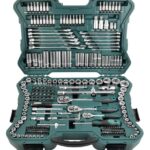 Brüder Mannesmann Steckschlüsselsatz 1/4 Zoll, 3/8 Zoll, 1/2 Zoll, 215-teilig - Werkzeugkoffer mit Ratschen, Schraubendreher, Sechskantschlüssel, Verlängerungsstücken, Stecknüssen & Bits|M98430