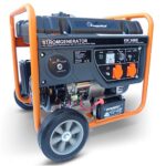 KnappWulf Generator Stromerzeuger KW3400E Stromaggregat Notstromaggregat 3000W mit Elektro Starter inkl. Batterie 2x230V, 1x12V, Ölmangelsicherung AVR Industrie Kunststofftank 15L