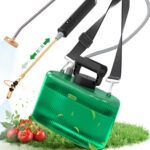 Elektrische Gartenspritze 5L mit 2200mAh Akku, Kupfer-Teleskoplanze 33–54cm 2-in-1 (Strahl/Nebel), Edelstahllanze, 1m+3m Schlauch, Akku Drucksprüher für Garten & Pflanzen