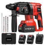 Avhrit 2025 Aktualisierter Akku Bohrhammer, mit 2 Pack Tragbarem Lithium-Akku (21V), Bürstenlosem Motor, 3 Funktionen Akku Schlagbohrschrauber für den Heimgebrauch und Professionelle Bauarbeiten