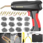 ZPQAODI Kunststoff Schweißgerät 200W, 1000PCS 6 Arten Auto Stoßstange Reparaturset, Plastikschweissgerät, Heiße Hefter kunststoff Schweißen Maschine, Laserschweißgerät für Auto-Stoßstange, Autoteile