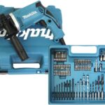 Makita HP1631KX3 Schlagbohrmaschine im Koffer, 710 W + 74tlg. Zubehör, Blau