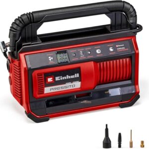 Einhell Akku-Kompressor PRESSITO 18/25 Power X-Change (18 V, max. 11 bar, inkl. 3-tlg. Adapter-Set, inkl. 71 cm Hochdruckschlauch und 1,6 m Niederdruckschlauch, ohne Akku)