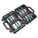 Amazon Basics Schraubendreher-Set, 58 Stück, Präzisions-Schlitze, Kreuzschlitz, Torx, Schwarz