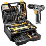 Werkzeugkoffer Gefüllt Mit Akkuschrauber: DEKO 238 Teile Werkzeug-Set Mit Schubladen-Design, 12V Akku-Bohrschrauber, Ratschenschlüssel Set Für Heimwerker, Haushalt, Auto, Möbelmontage