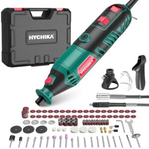 HYCHIKA 170W Rotationswerkzeug, Rotationswerkzeugsatz mit variabler Drehzahl und Flexwelle, 173-teiliges Zubehörset und Multiwerkzeug mit 8000-35000 U/min, perfekt zum Schneiden, Detailschleifen