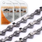 3x Sägekette Ersatzkette Kette Halbmeißel 27TG 1,1mm kompatibel für ALDI Ferrex FBT-NXS002 20V Akku Astsäge - WICHTIG PASST NUR ab Bj. 01.2023 -