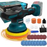 L1NXIXI Poliermaschine Auto für Makita 18V-Akku, 6 Zoll Orbital Auto Politur mit 8 Variablen Geschwindigkeiten,27pcs Auto poliermaschinen Set, für Polieren/Wachsen/Autodetaillierung (ohne Akku)