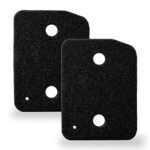 2 Filter für Miele T1 Trockner 9164761 Wärmepumpentrockner, Fine/Coarse 207 x 157 x 30 mm Base Filter, Sponge Filter, Foam Filter, Replacement Parts Filter, Foam Sponge for Condenser Dryers.