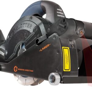 FERM WSM1008 Mauernutfräse Schlitzfräse 1650W - 2 Diamantscheiben150mm-Laserfürhrung-Staubabsaugungsadapter-Nylon-Tragetasche