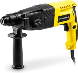 TROTEC Bohr- und Meißelhammer PRDS 05-230V – 620 W, 2,1 Joule, SDS-plus, Bohren/Hammerbohren/Meißeln, 6.400 S/min, Drehzahlsteuerung, inkl. 3 SDS-Bohrer, Meißel, Schnellspannfutter & Koffer